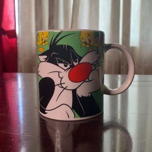 1993 MSC Warner Bros. Looney Tunes Sylvester and Tweety Bird Coffee Mug